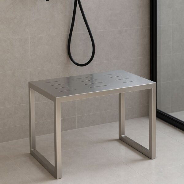 Stainless shower stool
